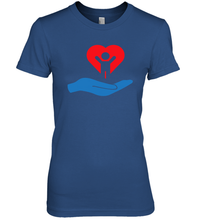 Load image into Gallery viewer, Family Shirt My Hand Heart Autism Awareness Premium Women's T-Shirt
