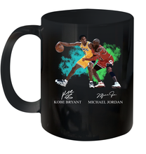 Load image into Gallery viewer, Kobe Bryant And Michael Jordan Signatures Graphic Ceramic Mug 11oz