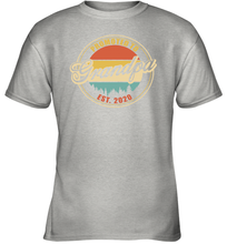 Load image into Gallery viewer, Family Shirt First Time New Grandpa Est 2020 Vintage Youth T-Shirt
