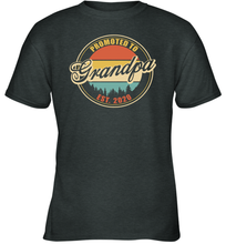 Load image into Gallery viewer, Family Shirt First Time New Grandpa Est 2020 Vintage Youth T-Shirt