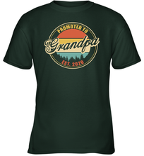Load image into Gallery viewer, Family Shirt First Time New Grandpa Est 2020 Vintage Youth T-Shirt