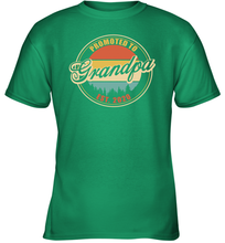 Load image into Gallery viewer, Family Shirt First Time New Grandpa Est 2020 Vintage Youth T-Shirt