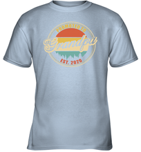 Load image into Gallery viewer, Family Shirt First Time New Grandpa Est 2020 Vintage Youth T-Shirt