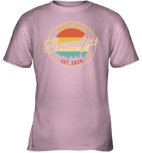 Load image into Gallery viewer, Family Shirt First Time New Grandpa Est 2020 Vintage Youth T-Shirt