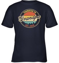 Load image into Gallery viewer, Family Shirt First Time New Grandpa Est 2020 Vintage Youth T-Shirt