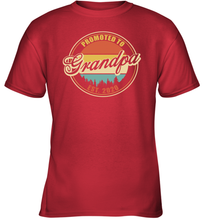 Load image into Gallery viewer, Family Shirt First Time New Grandpa Est 2020 Vintage Youth T-Shirt