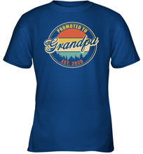 Load image into Gallery viewer, Family Shirt First Time New Grandpa Est 2020 Vintage Youth T-Shirt