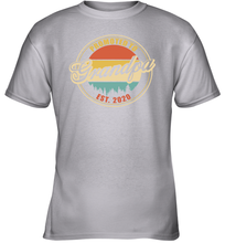 Load image into Gallery viewer, Family Shirt First Time New Grandpa Est 2020 Vintage Youth T-Shirt