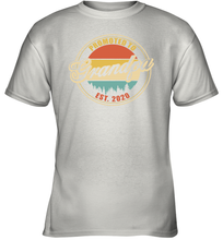 Load image into Gallery viewer, Family Shirt First Time New Grandpa Est 2020 Vintage Youth T-Shirt