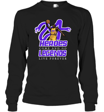 Load image into Gallery viewer, Kobe Bryant Black Mamba 24 NBA Legend Live Forever Long Sleeve T-Shirt