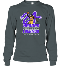 Load image into Gallery viewer, Kobe Bryant Black Mamba 24 NBA Legend Live Forever Long Sleeve T-Shirt