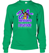 Load image into Gallery viewer, Kobe Bryant Black Mamba 24 NBA Legend Live Forever Long Sleeve T-Shirt