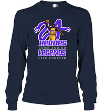 Load image into Gallery viewer, Kobe Bryant Black Mamba 24 NBA Legend Live Forever Long Sleeve T-Shirt