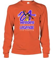 Load image into Gallery viewer, Kobe Bryant Black Mamba 24 NBA Legend Live Forever Long Sleeve T-Shirt