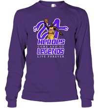 Load image into Gallery viewer, Kobe Bryant Black Mamba 24 NBA Legend Live Forever Long Sleeve T-Shirt