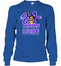 Load image into Gallery viewer, Kobe Bryant Black Mamba 24 NBA Legend Live Forever Long Sleeve T-Shirt