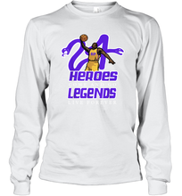 Load image into Gallery viewer, Kobe Bryant Black Mamba 24 NBA Legend Live Forever Long Sleeve T-Shirt
