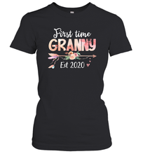Load image into Gallery viewer, Family Shirt First Time Grandma Est 2020 Granny Floral Women's T-Shirt