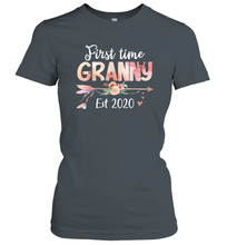 Load image into Gallery viewer, Family Shirt First Time Grandma Est 2020 Granny Floral Women's T-Shirt