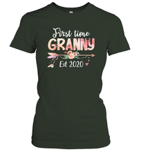 Load image into Gallery viewer, Family Shirt First Time Grandma Est 2020 Granny Floral Women's T-Shirt