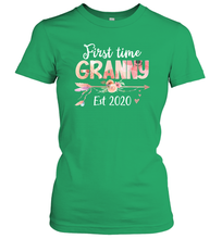 Load image into Gallery viewer, Family Shirt First Time Grandma Est 2020 Granny Floral Women's T-Shirt