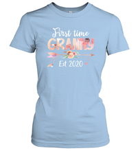 Load image into Gallery viewer, Family Shirt First Time Grandma Est 2020 Granny Floral Women's T-Shirt