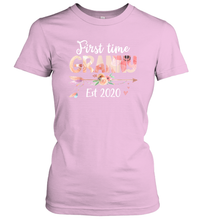 Load image into Gallery viewer, Family Shirt First Time Grandma Est 2020 Granny Floral Women's T-Shirt