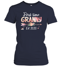 Load image into Gallery viewer, Family Shirt First Time Grandma Est 2020 Granny Floral Women's T-Shirt