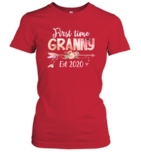 Load image into Gallery viewer, Family Shirt First Time Grandma Est 2020 Granny Floral Women's T-Shirt