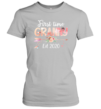 Load image into Gallery viewer, Family Shirt First Time Grandma Est 2020 Granny Floral Women's T-Shirt