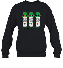 Load image into Gallery viewer, St Patrick's Irish Day Lepreclawns Lucky Shamrock Drinking Sweatshirt