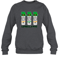 Load image into Gallery viewer, St Patrick's Irish Day Lepreclawns Lucky Shamrock Drinking Sweatshirt