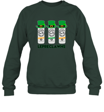 Load image into Gallery viewer, St Patrick's Irish Day Lepreclawns Lucky Shamrock Drinking Sweatshirt