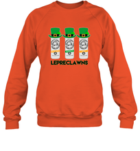 Load image into Gallery viewer, St Patrick's Irish Day Lepreclawns Lucky Shamrock Drinking Sweatshirt