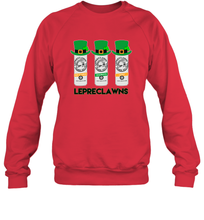 Load image into Gallery viewer, St Patrick's Irish Day Lepreclawns Lucky Shamrock Drinking Sweatshirt