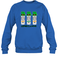 Load image into Gallery viewer, St Patrick's Irish Day Lepreclawns Lucky Shamrock Drinking Sweatshirt