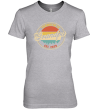 Load image into Gallery viewer, Family Shirt First Time New Grandpa Est 2020 Vintage Premium Women's T-Shirt