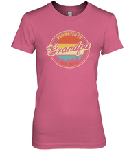 Load image into Gallery viewer, Family Shirt First Time New Grandpa Est 2020 Vintage Premium Women's T-Shirt