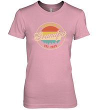 Load image into Gallery viewer, Family Shirt First Time New Grandpa Est 2020 Vintage Premium Women's T-Shirt