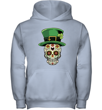Load image into Gallery viewer, Sugar Skull Of Dead Shirt St. Patrick's Day Youth Hoodie