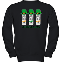 Load image into Gallery viewer, St Patrick's Irish Day Lepreclawns Lucky Shamrock Drinking Youth Sweatshirt