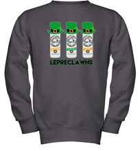 Load image into Gallery viewer, St Patrick's Irish Day Lepreclawns Lucky Shamrock Drinking Youth Sweatshirt