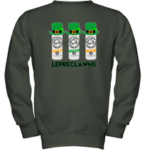 Load image into Gallery viewer, St Patrick's Irish Day Lepreclawns Lucky Shamrock Drinking Youth Sweatshirt