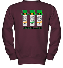 Load image into Gallery viewer, St Patrick's Irish Day Lepreclawns Lucky Shamrock Drinking Youth Sweatshirt