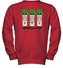 Load image into Gallery viewer, St Patrick's Irish Day Lepreclawns Lucky Shamrock Drinking Youth Sweatshirt
