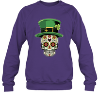 Load image into Gallery viewer, Sugar Skull Of Dead Shirt St. Patrick's Day Sweatshirt