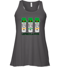 Load image into Gallery viewer, St Patrick's Irish Day Lepreclawns Lucky Shamrock Drinking Racerback Tank