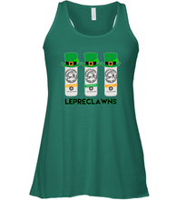 Load image into Gallery viewer, St Patrick's Irish Day Lepreclawns Lucky Shamrock Drinking Racerback Tank