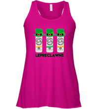 Load image into Gallery viewer, St Patrick's Irish Day Lepreclawns Lucky Shamrock Drinking Racerback Tank