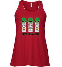 Load image into Gallery viewer, St Patrick's Irish Day Lepreclawns Lucky Shamrock Drinking Racerback Tank